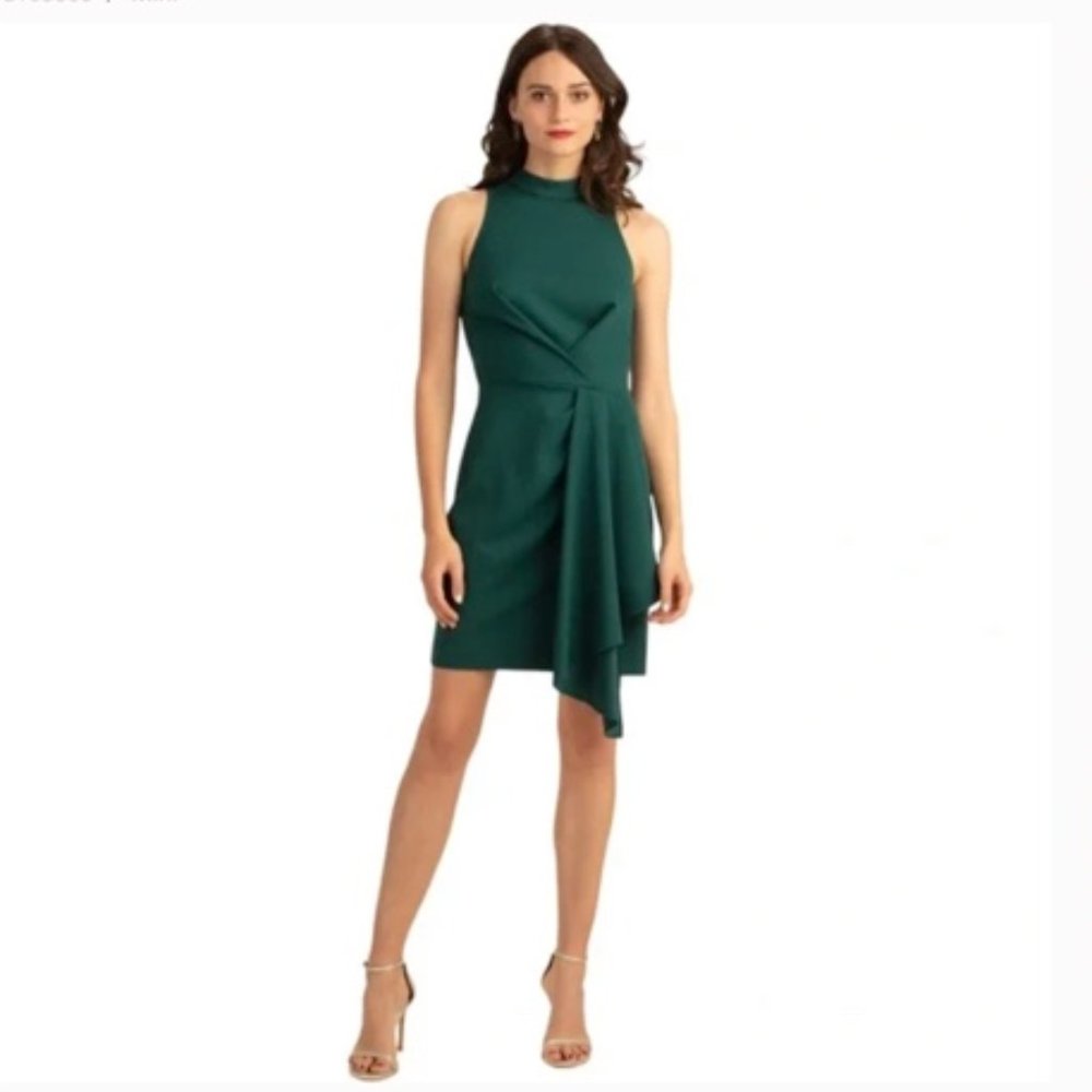Trina Turk Compelling Dress Sleeveless Green Mini Size 4- With Tags Never Worn